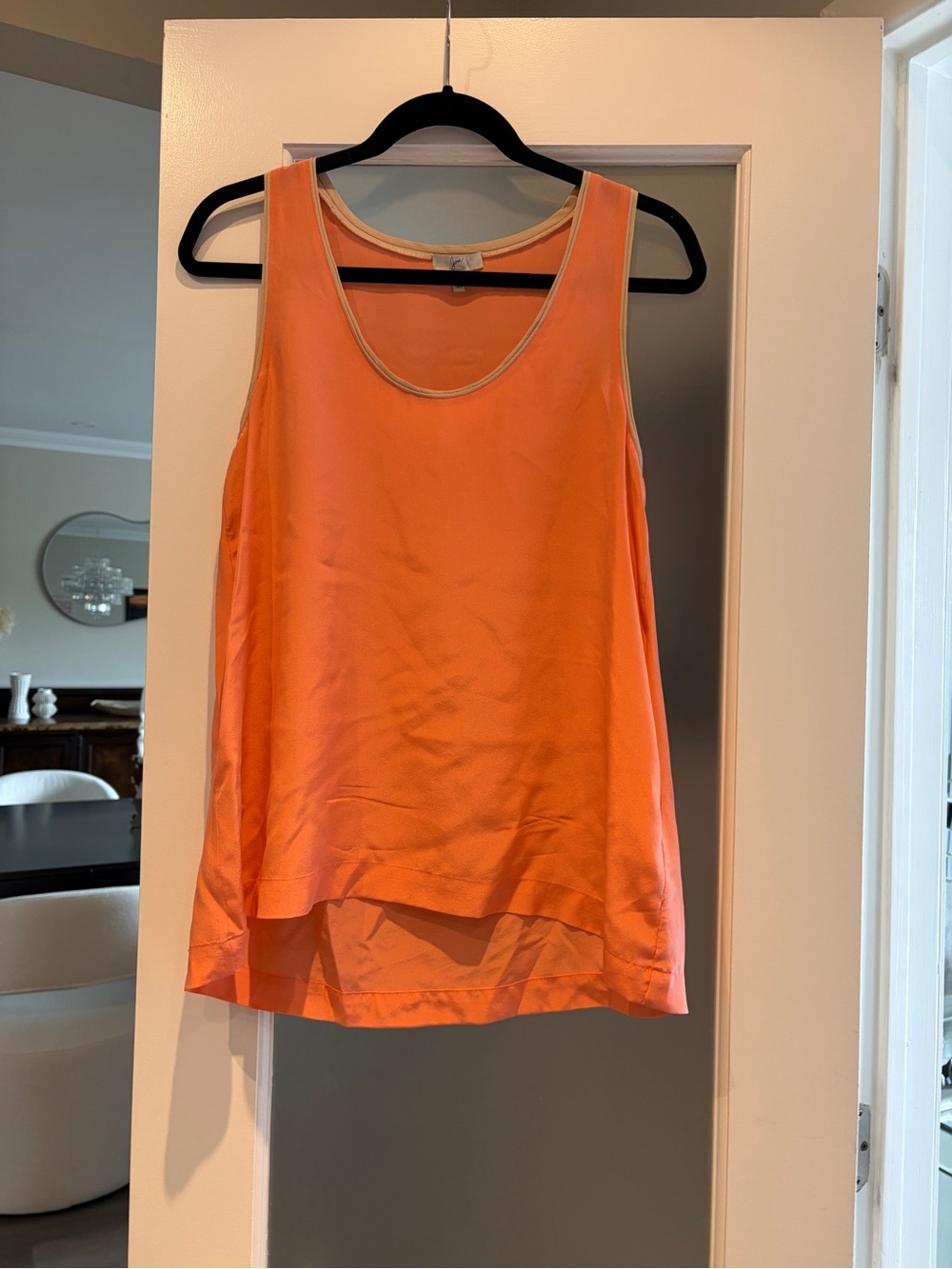 Joie Peach - Silk Scoop Neck Tank